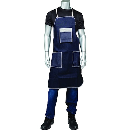 Pip Denim Apron, Three Pockets A2836D62BT
