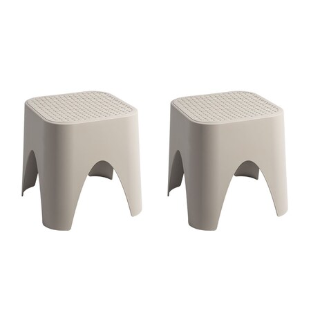 Lagoon Mallorca Stackable Rattan Top Side Table/Ottoman, 2PK 7033G6-ASLGS