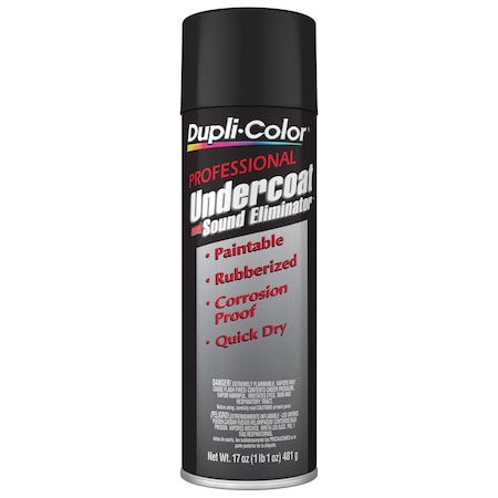 Vht Undercoating Paintable Rubberized and Sound Eliminator; Black; 17 Ounce Aerosol Can; Single UC102