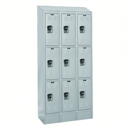 Hallowell Locker, 12 in W, 15 in D, 78 in H URB3258-3ASB-PL