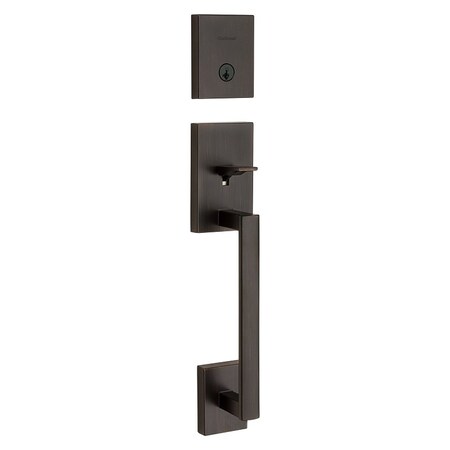 Kwikset Handleset, Venetian Bronze, Keyway, Residential 818SCEXHFL SQT11P