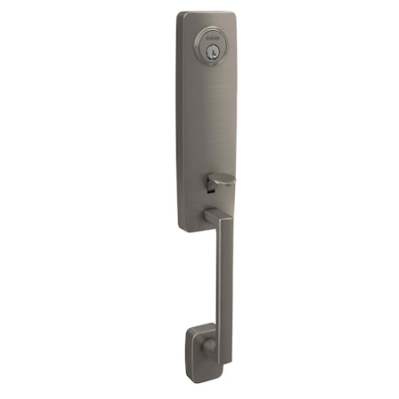 Schlage Residential Schlage Custom Custom 3/4 Trim Greene Dummy Exterior Handleset Only Satin Nickel Finish FCT92GEE619