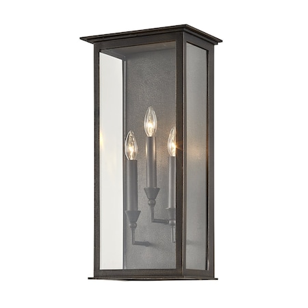 Troy Lighting Chauncey 3 Light Wall Sconce 11.5 In. Vintage Bronze B6993-VBZ