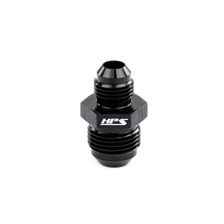 Hps Performance -16 AN to -10 AN Male To Male Reducer Union Coupler Adapter, Aluminum, Black AN919-22