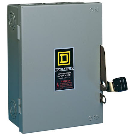 Square D 30A D Series Indoor Cartridge Fusible Safety Switch With Neutral D221NCP