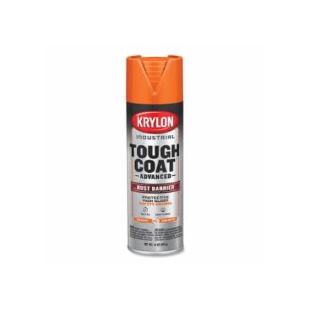 Krylon Industrial Tough Coat Advanced with Rust Barrier Technology Spray Paint, 15 oz, Safety Orange, Gloss, 6PK 425-K00559008