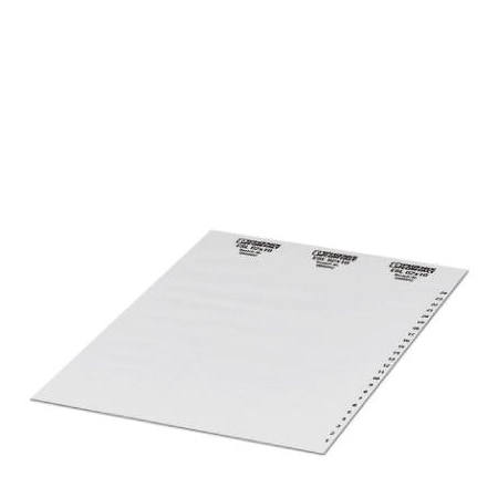 Phoenix Contact ESL 62X10 Insert strip Sheet white 0809492