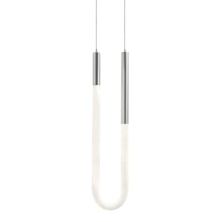Afx Adel Single LED Pendant, Satin Nickel ADEP06LAJUDSN