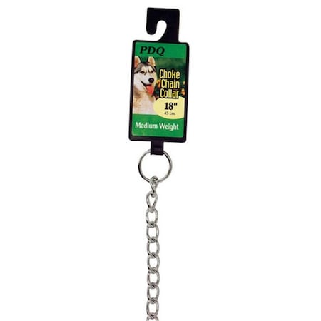 Pdq 12918 18 in. Choke Chain Dog Collar 8002016
