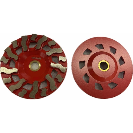 Vantage Product Tornado Cup Wheel, Concrete Cutting, 5'', 120/140 TOR5120