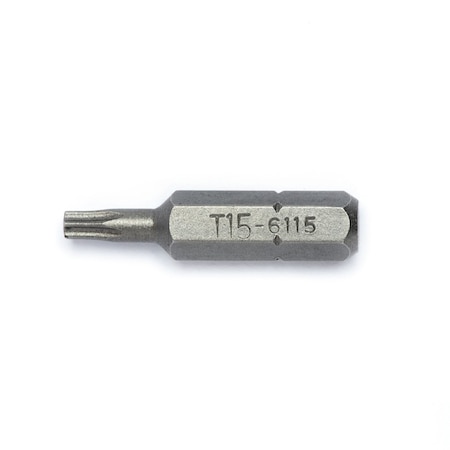 Genius Tools 283015 / 1/4in Hex Shank, T-15 Star Screwdriver Bit 30mmL 6115