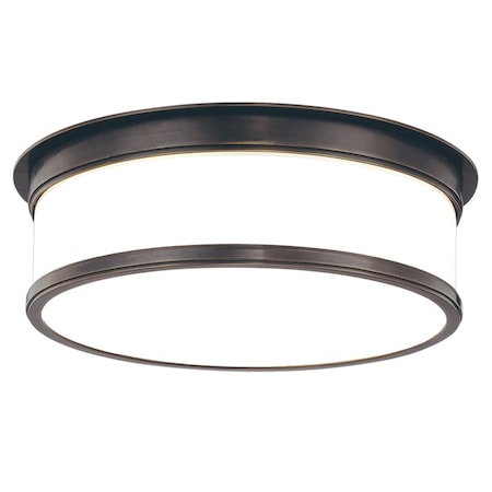 Hudson Valley Lighting Geneva 3 Light Flush Mount 15.25 In. Old Bronze 715-OB