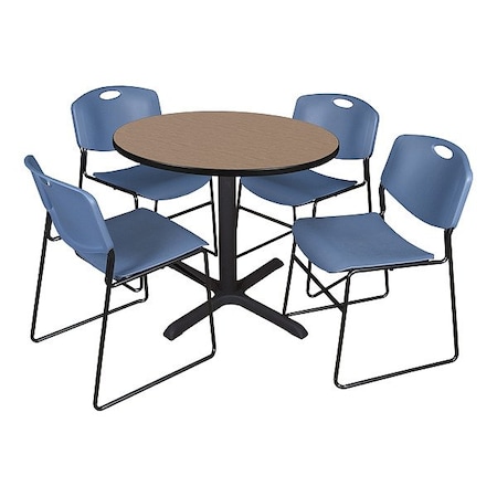 Cain Breakroom Table and Chair Set TB42RNDNO44BE