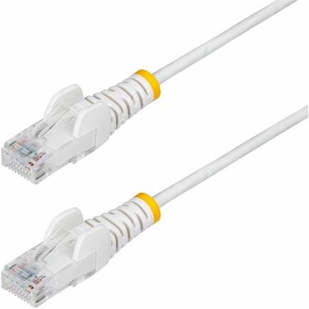 Startech.Com 5FT WHITE SLIM CAT6 ETHERNET CABLE, SNAGLESS, 100W POE, UTP, LSZH, 28AWG BARE CO N6PAT5WHS