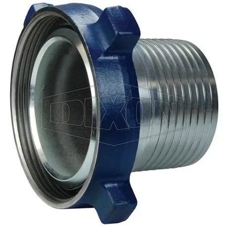 Dixon FIG 206 1 pc Male Frac Fitting with Nut and O-Ring, 8 in Nominal, Iron/Steel/Forged Steel Nut, Domes HUM206800CS