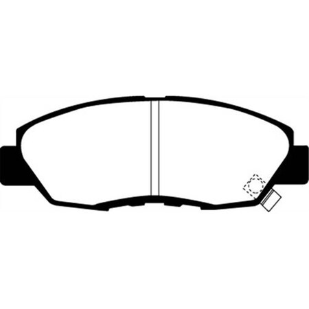 Ebc Brakes Front Brake Pad Set for 1996-2014 Honda Civic E35-DP48122R