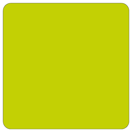 Sign Solutions Usa DG3 FLUOR Dbl .125 24'' Square Sheeted Blank, FYG US12DFG24SQDBLBLANK