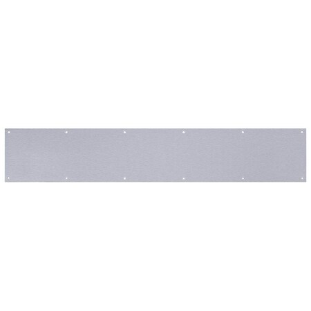 Tell 6 in. H X 34 in. L Satin Stainless Steel Kickplate DT100058