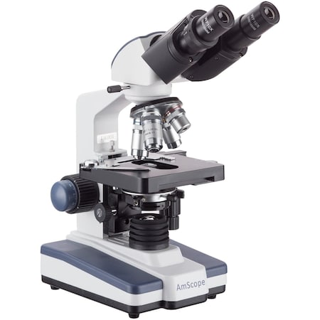 Amscope Student & Professional LED Binocular Compound Microscope 40X-1000X w/3D Two-Layer Mechanical S B120