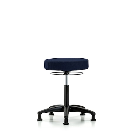 Blue Ridge Ergonomics Bench Stool, Med, Fabric, Glides, Nav BR-FMBSO-RG-NF-RG-F45