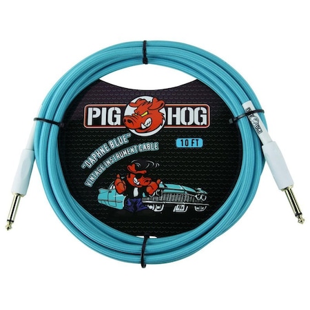 Pig Hog ''Daphne Blue'' Instrument Cable, 10-Feet PCH10SG