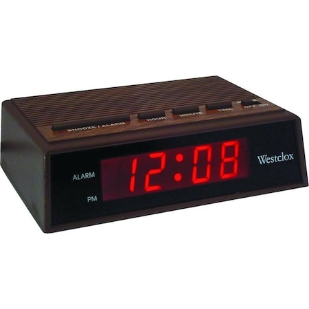 Westclox Alarm Clock, LED Display 22690