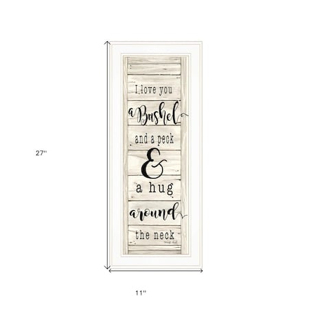 Homeroots Hugs Collection 1 White Framed Print Wall Art 406814