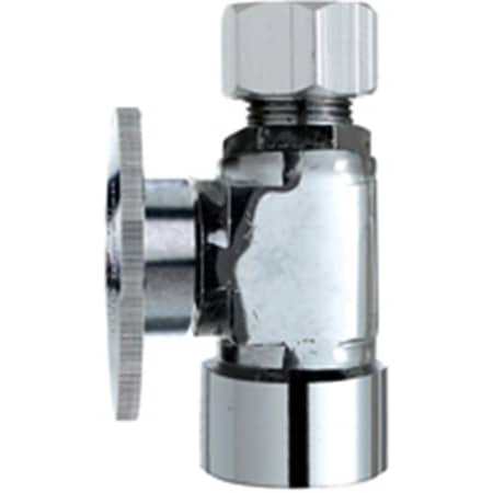 Protectionpro PP53-1PCLF Quarter Turn Straight Valve - Chrome PR3676602