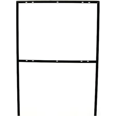 Hy-Ko Sign Frame, Rectangle, Metal, Black FRAME-2