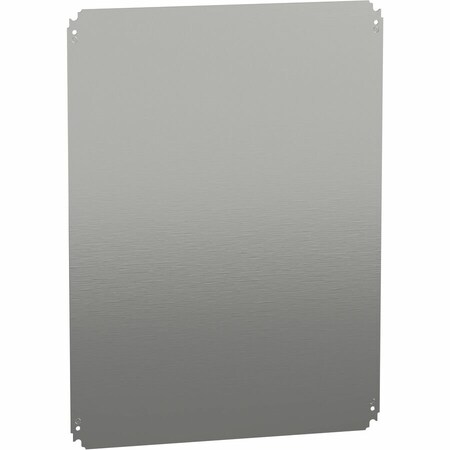 Schneider Electric Plain mounting plate H800xW600mm made of galvanised sheet steel NSYMM86