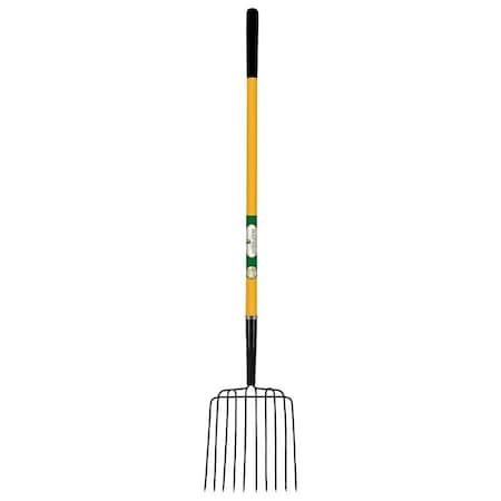 Landscapers Select BPJ-10LF-OR Fork 10 Tine Fiberglass Handle, 54 in 35184
