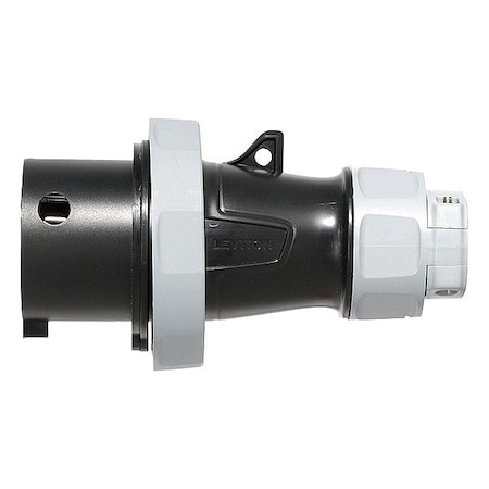 Leviton Pin & Sleeve Plug, 30 A, 600V AC, Three Phase, 3 Pole, IEC Grounding, Black, NEMA 3R, 4X, 6P, 12 430P5WLEV