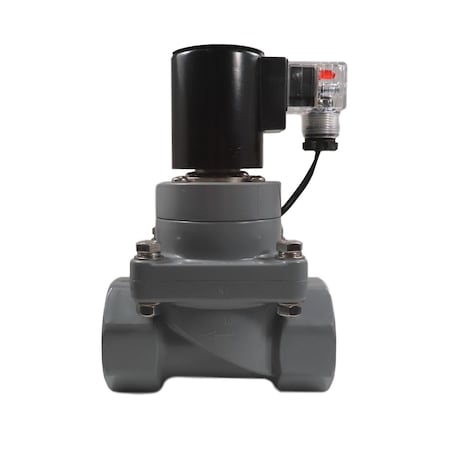 Discover 1-1/2" CPVC Solenoid Valve, NPT, N/C, 24VDC 102727-24VDC
