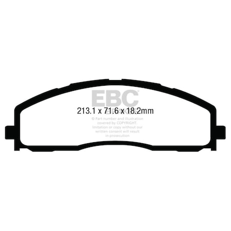 Ebc Greenstuff Front Brake Pads for 2013 Ford F250 Super Duty 6.2L 2WD DP63015