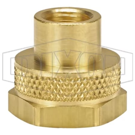 Dixon The Right Connection Garden Hose Adapter, 3/4-11-1/2 x 1/4-18 Nominal, FGHT x FNPTF End Style, CDA 5011204C