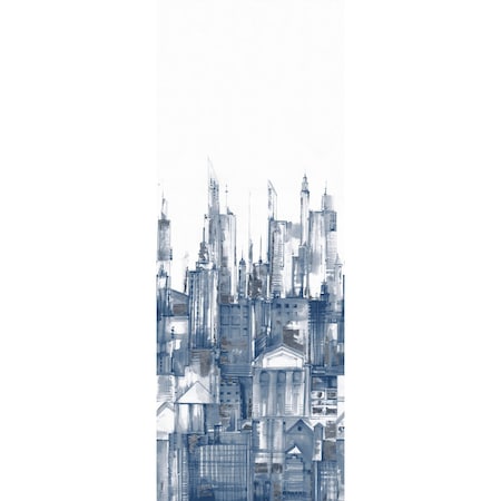 York Wallcoverings Cityscape Blue Wall Mural MU0275M