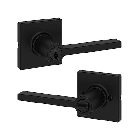 Kwikset Door Lever Lockset, 1 3/8-1 3/4" Thick 405CSL-SQT-514-SMT-6AL-RCS
