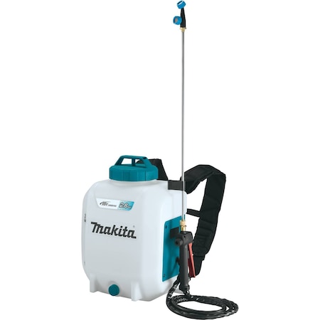 Makita 2 5/8 gal Backpack Sprayer, 5 9/16 ft L Hose, 23 5/8 in L Wand XSU01Z