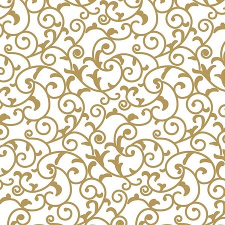 Nashville Wraps Elegant Gold Scroll Tissue Paper, 20x30, 240PK P1262