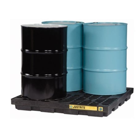 Justrite ACCUMULATION CENTER 4 DRUM BLACK JT28657