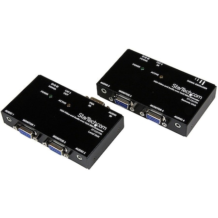 Startech.Com EXTEND AND DISTRIBUTE A VGA SIGNAL AND THE ACCOMPANYING AUDIO TO A REMOTE DISPLA ST122UTPA