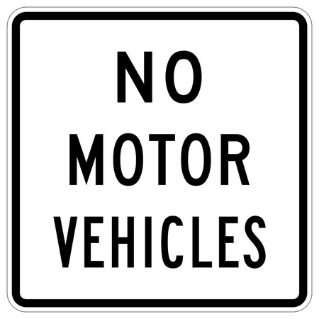 Sign Solutions Usa Traffic Sign, 24 in Width, Aluminum Sign, Square DUS06HWT2424R5-3