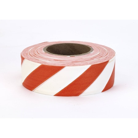 Mutual Industries FLAGGING TAPE ORANGE WHITE STRIPE, 12PK 16002-245-1875