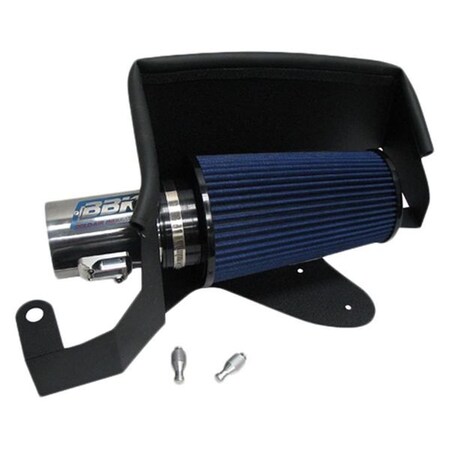 Bbk Performance 1773 Aluminum Chrome Cold Air Intake System with Blue Filter for 2010-2010 Ford Mustang GT BBK1773