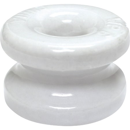 Dare Products Donut White Porcelain Electric Fence Insulator, 10PK 2356-10 N