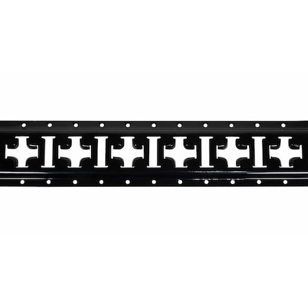 Mytee Products Horizontal & Vertical Cross E-Track - 2 Feet - Black Powder Coated ETKC2-BLK