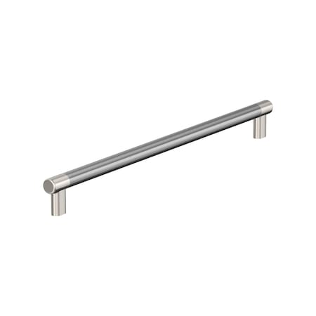 Amerock Esquire 18 inch 457mm Center-to-Center Polished Nickel/Stainless Steel Appliance Pull BP54041PNSS
