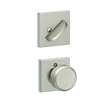 Schlage Residential Schlage Custom Custom Bowery Knob with Collins Rose Interior Active Trim with 16680 Latch and FC59BWE619COL