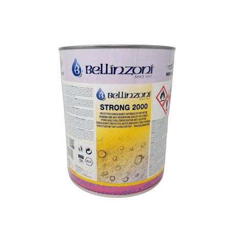 Bellinzoni Strong 2000 - 5 Liter. Silane/Siloxane Based Protective Water Repellent and Consolidant. BS20005