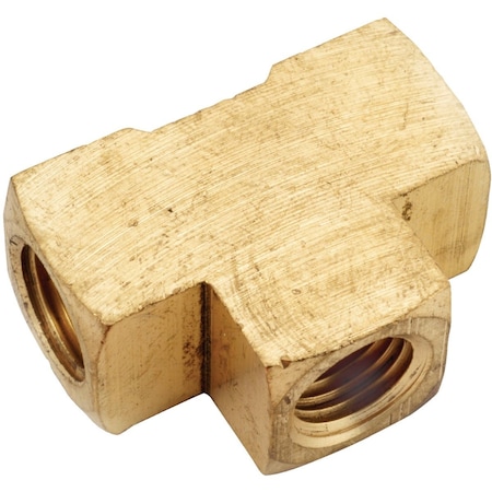 Anderson Metals 3/8'' Yellow Brass Tee 756101-06